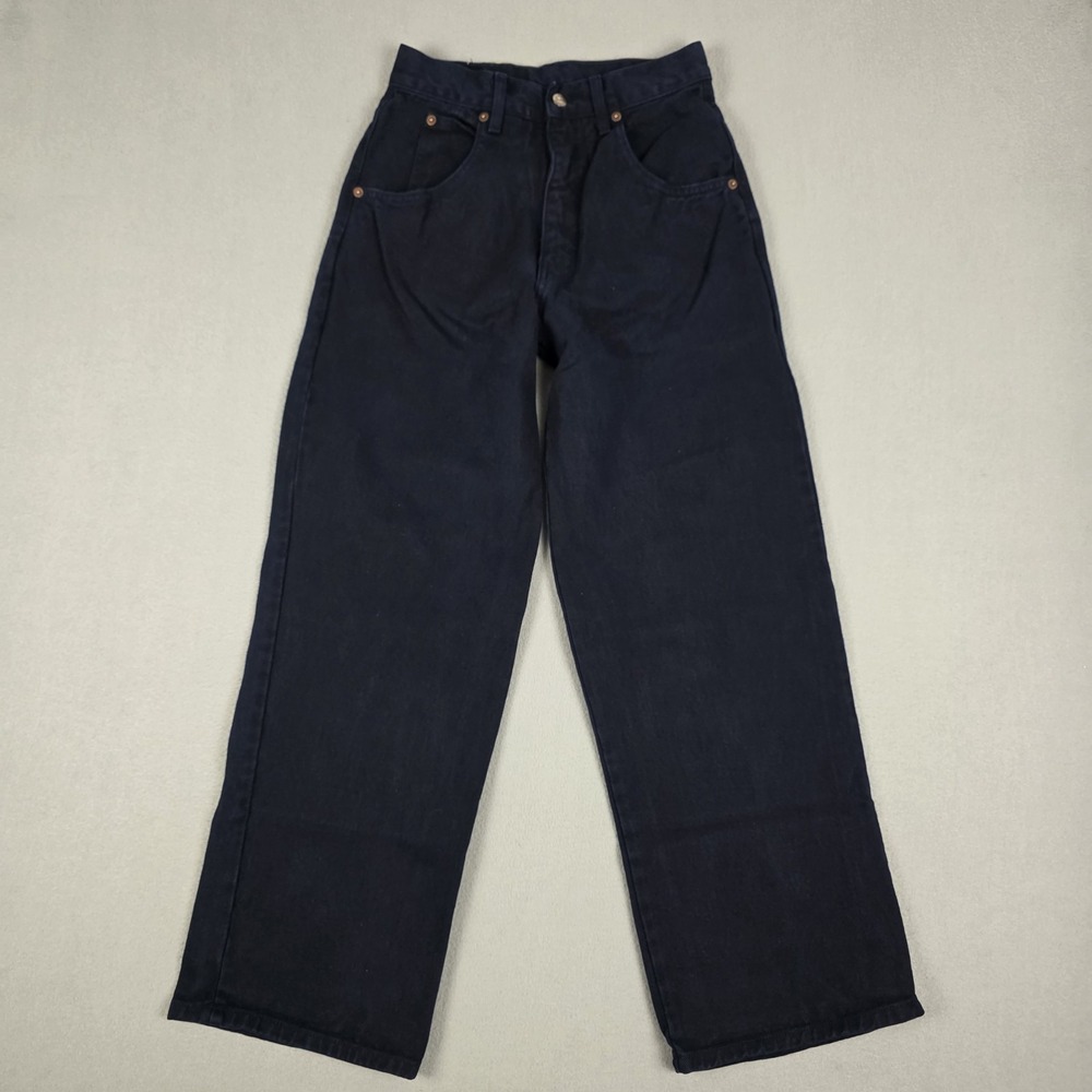 Vintage Solo Semore Jeans Mens 25x28 Blue Baggy Wide‎ Leg Denim Pants Skater USA
